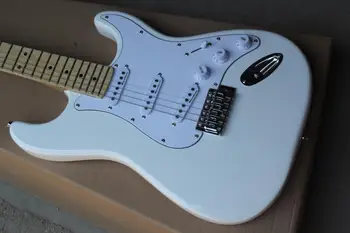 Китайская гитарная фабрика custom st Guitar белая Черная синяя кремово-желтая Электрогитара Реальное фото бесплатная доставка Высокое качество 8pai