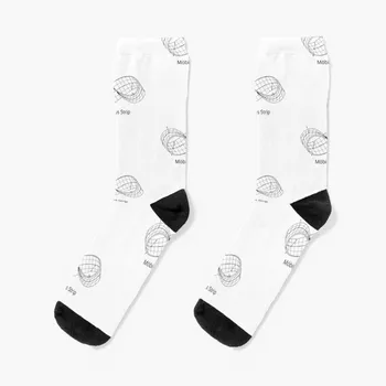 Носки в полоску Mobius, аниме-носки, мужские подарки, чулки для мужчин, дизайнерские носки