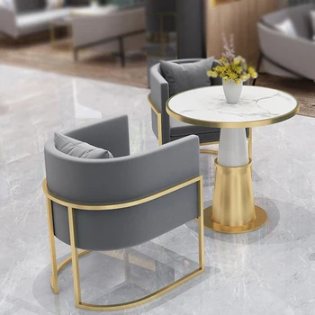 Опора для спинки Queen Обеденные стулья для гостиной Ресторана Металлическое Милое Японское дизайнерское кресло для отдыха Nordic Sillas Furniture