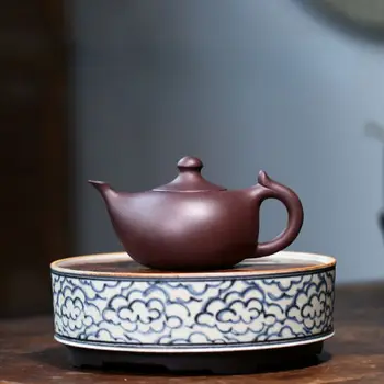 Фарфоровая керамика Исин Цзыша из фиолетовой глины ручной работы 180cc Сетчатый чайник