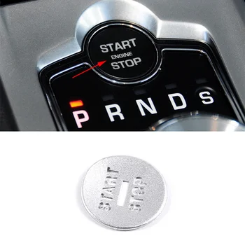 Для Jaguar XF 2008-2015 Автомобильный двигатель из алюминиевого сплава, кнопка включения, Отделка крышки, наклейки