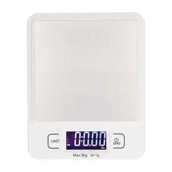 Функция очистки инструмента от пищевых весов Граммовые весы Точность 1 г ABS Емкость 5 кг для электроники