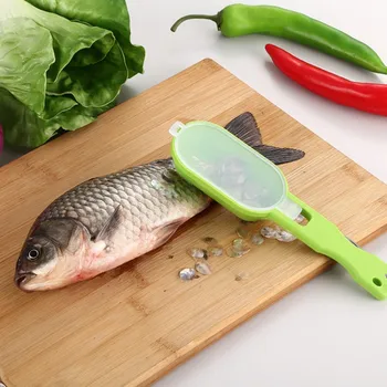 Щетка для чистки рыбьей кожи, быстро удаляющая рыбью чешую, скребок, строгальный инструмент, рыбный скалер, рыболовный нож, инструменты для чистки, кухонные принадлежности для приготовления пищи