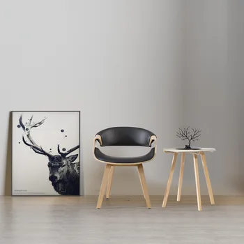 Простое современное легкое Роскошное кресло для отдыха с мягкой подушкой для крайней плоти, Дизайнерское кресло для кофейного салона из массива дерева, Сборочный стул