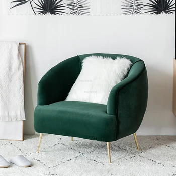 Легкие Роскошные тканевые стулья для гостиной, Современная бытовая мебель, Простая спальня, Балкон, Ленивый диван, Кресло для гостиной, Односпальный диван
