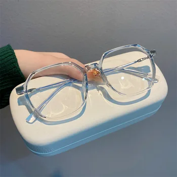 Очки с синим освещением 2023, компьютерные очки, модные алюминиево-магниевые плоские очки