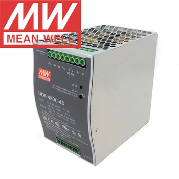 Оригинальный Mean Well DDR-480C-48 Тип Din-рейки Meanwell 48Vdc/10A/480W Выходной преобразователь постоянного тока 33,6 ~ 67,2 В постоянного тока на входе