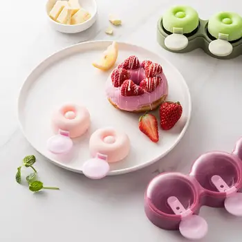 Форма для десерта, креативные палочки, Гладкая силиконовая форма для мороженого с 3 сетками, кухонные инструменты