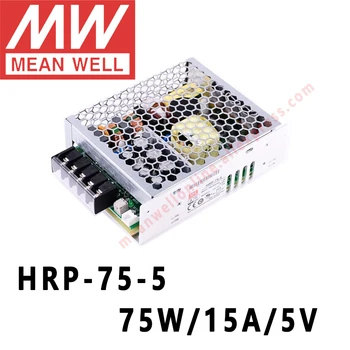 Mean Well HRP-75-5 meanwell 5V/15A/75W DC с одним выходом постоянного тока с функцией переключения питания PFC в интернет-магазине