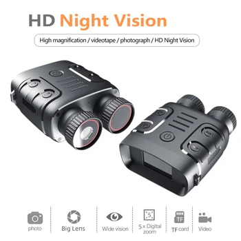 R18 1080P Ночного Видения для Охоты на Открытом Воздухе Инфракрасный Цифровой Бинокль Ночного Видения All Black HD Camera с 5-КРАТНЫМ Цифровым Зумом