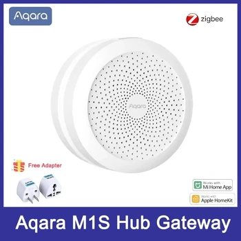 2022 Новейший Aqara M1S Hub Gateway Zigbee 3.0 с RGB Led Ночником Siri Voice APP Дистанционное Управление Домашняя Работа Mijia APP HomeKit