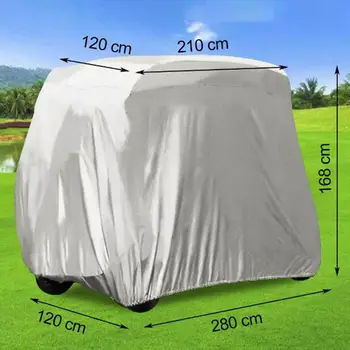 Крышка гольф-кара складная прочная с эластичным дном Переносная для клуба